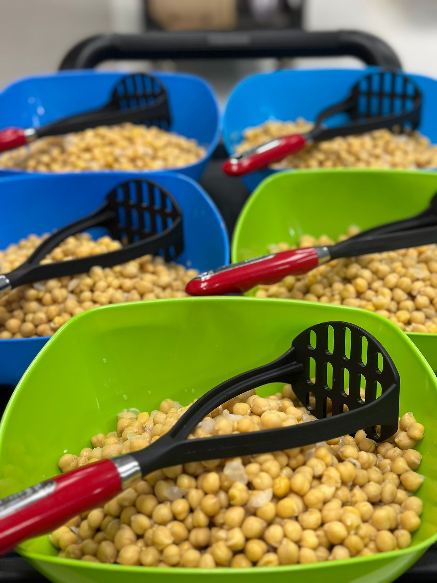 Fermented chickpeas in a jar